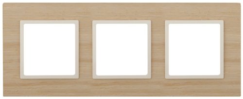 Рамка универсальная Эра Elegance 3-м. дерево клен/слоновая кость фото Рамка универсальная Эра Elegance 3-м. дерево клен/слоновая кость картинка